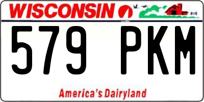 WI license plate 579PKM
