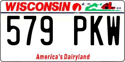WI license plate 579PKW