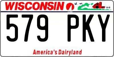 WI license plate 579PKY