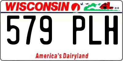 WI license plate 579PLH