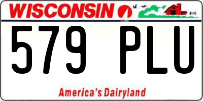 WI license plate 579PLU