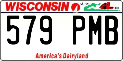 WI license plate 579PMB