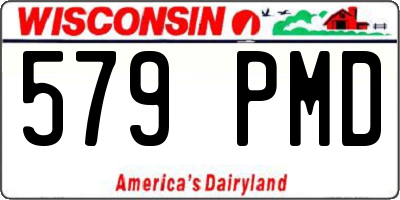 WI license plate 579PMD
