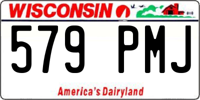 WI license plate 579PMJ