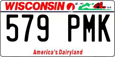 WI license plate 579PMK