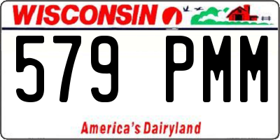 WI license plate 579PMM