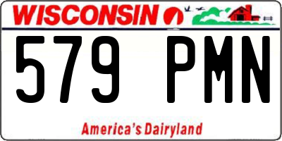 WI license plate 579PMN