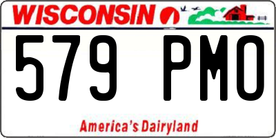 WI license plate 579PMO