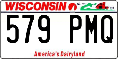 WI license plate 579PMQ