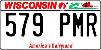 WI license plate 579PMR