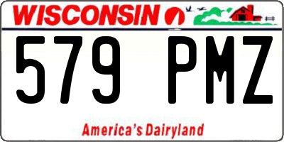 WI license plate 579PMZ