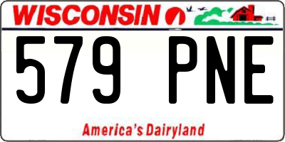 WI license plate 579PNE