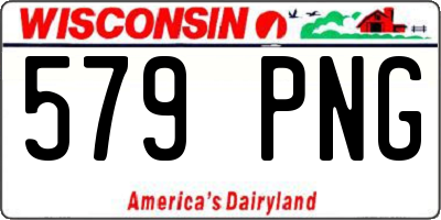 WI license plate 579PNG