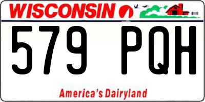 WI license plate 579PQH