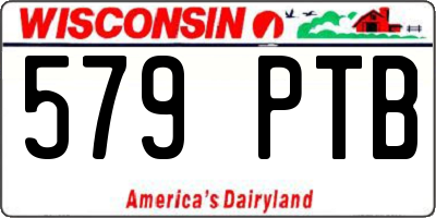 WI license plate 579PTB
