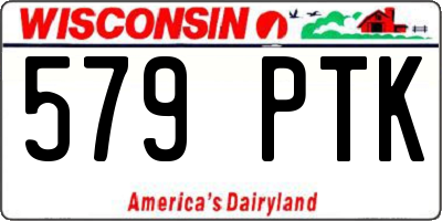 WI license plate 579PTK