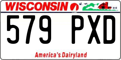 WI license plate 579PXD