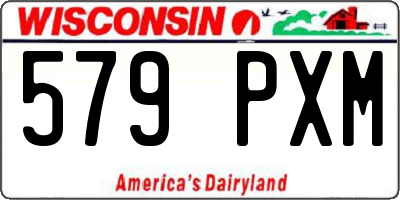WI license plate 579PXM
