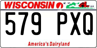 WI license plate 579PXQ