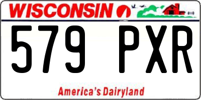 WI license plate 579PXR