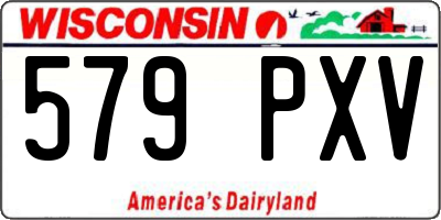 WI license plate 579PXV
