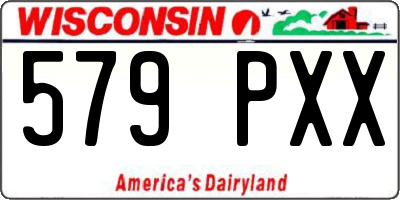 WI license plate 579PXX