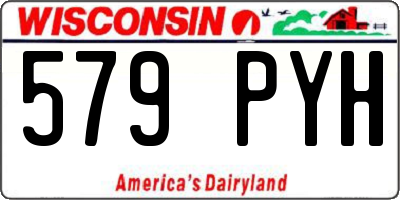 WI license plate 579PYH