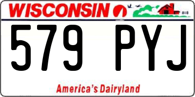 WI license plate 579PYJ