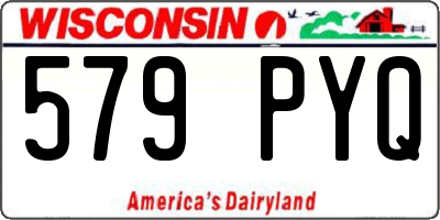 WI license plate 579PYQ