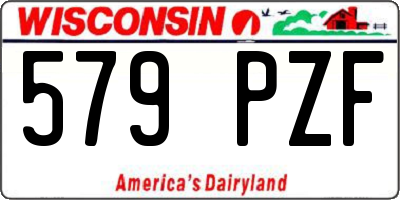 WI license plate 579PZF