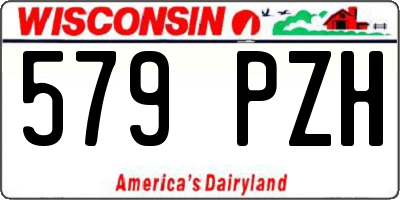 WI license plate 579PZH