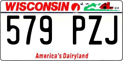 WI license plate 579PZJ