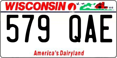 WI license plate 579QAE