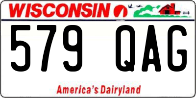WI license plate 579QAG