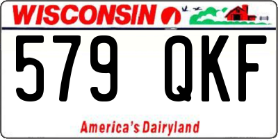 WI license plate 579QKF