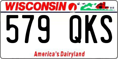 WI license plate 579QKS