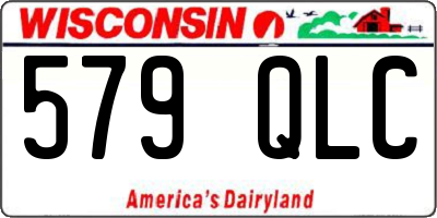 WI license plate 579QLC