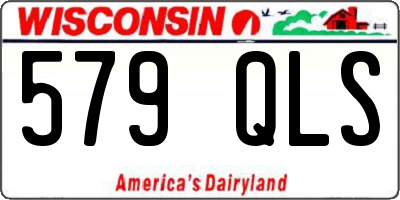 WI license plate 579QLS