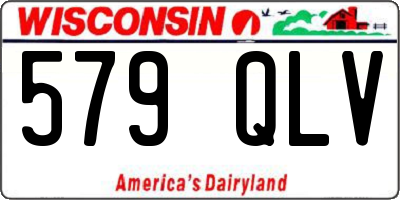 WI license plate 579QLV