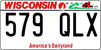 WI license plate 579QLX