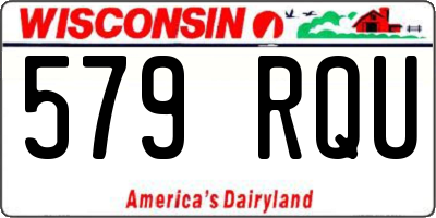 WI license plate 579RQU