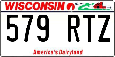 WI license plate 579RTZ