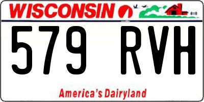 WI license plate 579RVH