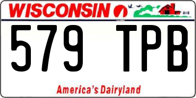 WI license plate 579TPB