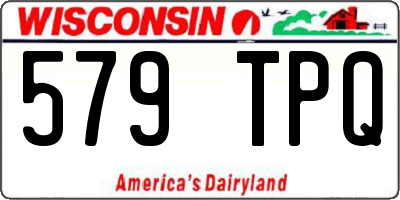 WI license plate 579TPQ