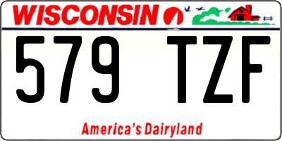 WI license plate 579TZF