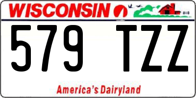 WI license plate 579TZZ