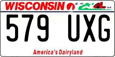 WI license plate 579UXG