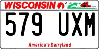 WI license plate 579UXM