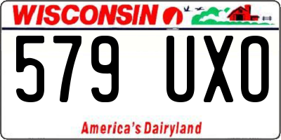 WI license plate 579UXO